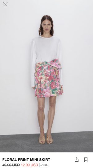 FLORAL SKIRT