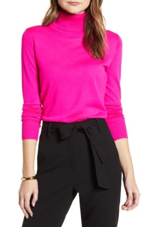 HOT PINK TURTLENECK