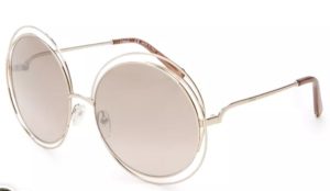 CHLOE GOLD SUNGLASSES