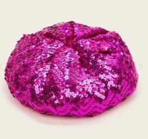 Sequin Decor Beret Hat